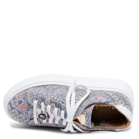 Maciejka Skórzane Sneakersy Na Platformie Wielokolorowe 6191W-13/00-8