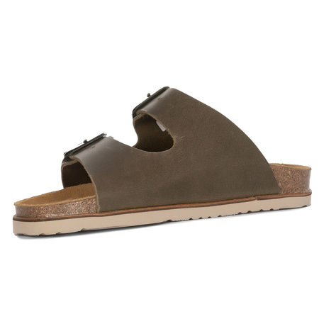 Dr. Brinkmann Women's Olive Flip Flops