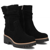 Filippo Suede Ankle Boots Warm Lined Black DBT6402-25-BK