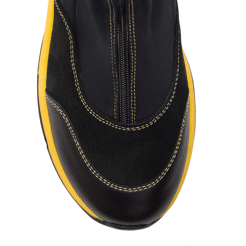 Maciejka 06297-01/00-8 Black and Yellow Boots