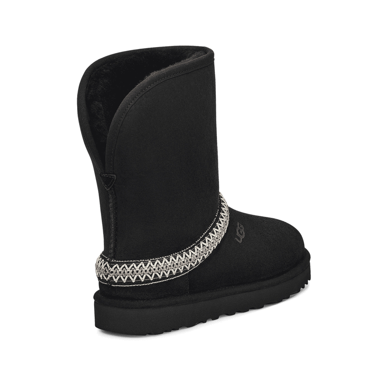 UGG W Classic Short Crescent Black 1161770-BLK