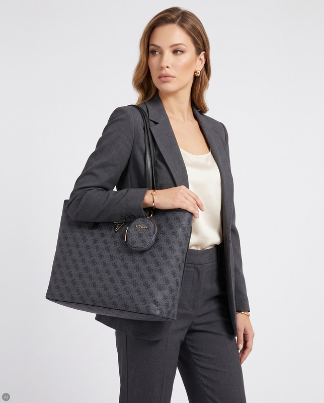 Guess Noelle Classic Women's Tote Bag Large A4 Black TWNB2168240-BLACK