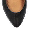 Maciejka Leather Ballerina Flats Almond Toe Black 04100-01/00-8