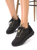 Geox Sneakersy damskie na platformie D Spherica Black