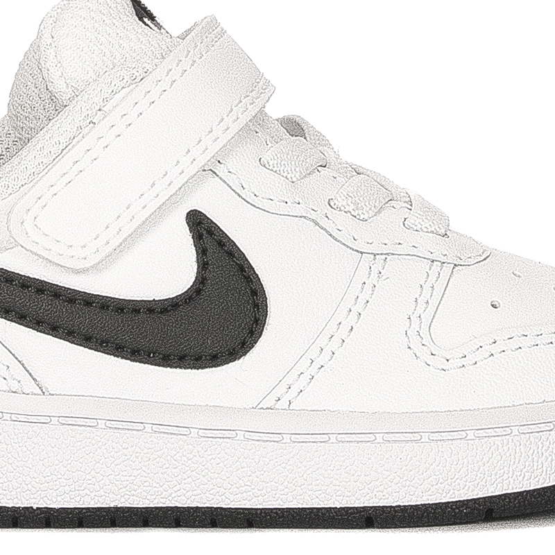 Nike Buty dziecięce niemowlęce Court Borough Low 2 (TDV) White/Black