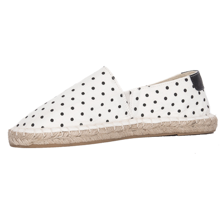 Big Star Espadryle damskie w kropki White Białe