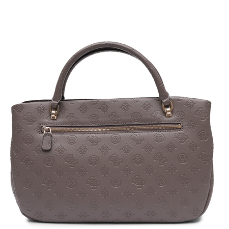Guess Carmella Torebka Klasyczna Tłoczona Brązowa HWPD2225060-BEIGE