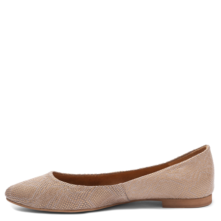 Maciejka Leather Ballet Flats Snake Print Gold 4100W-17/00-8