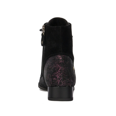 Maciejka 06193-01/00-7 Women's burgundy  and black Leather Boots