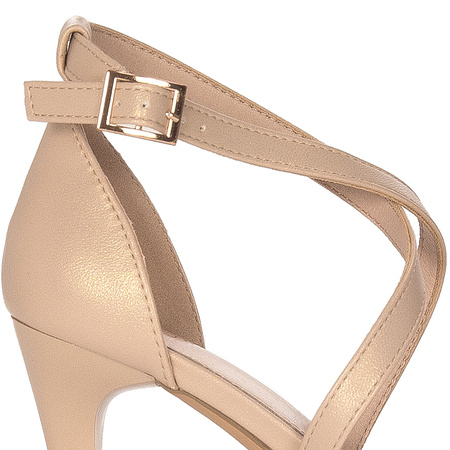 Sergio Leone Women's Sandals On A High Heel Chamoiss