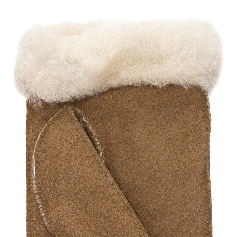 Rękawiczki UGG 20932 CHE w Shearling Embroider Mitten Chestnut