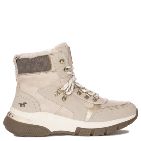 Mustang Botki damskie ocieplane Ivory