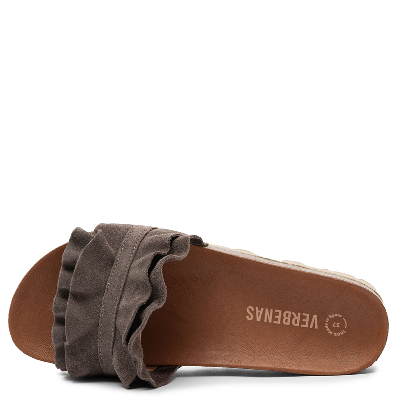 Verbenas Women's Shoes Rocio Serraje Volante Ash ROCIO-SER-VOL-ASH