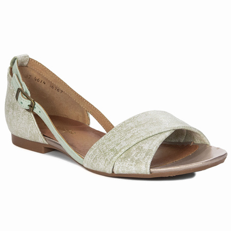 Maciejka Mint Leather Sandals