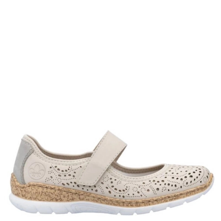 Rieker Women's Beige Ballerina