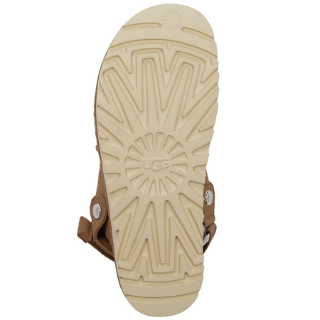 UGG Women's Goldenstar Glide Flip-Flops Chestnut Leather 