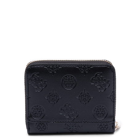 Guess Elegancki Zapinany Na Zamek Portfel Damski Czarny SWPD2225137-BLACK