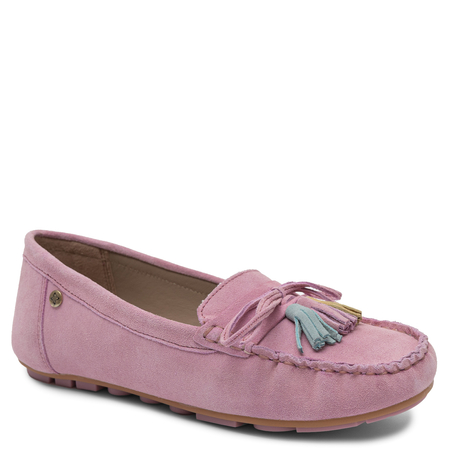 Maciejka Suede Women Loafers With Tassels Pink PR767-15/00-1