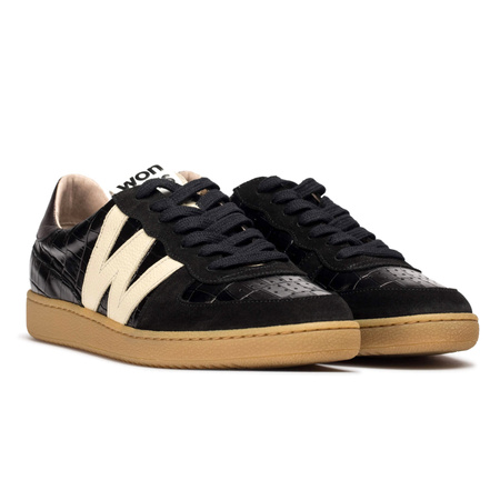 Wonders Women's Leather Half Shoes Trend I Negro