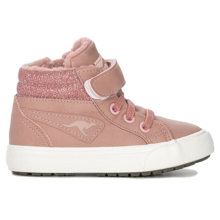 Kangaroos Botki dla dziewczynki Dusty Rose/Frost Pink