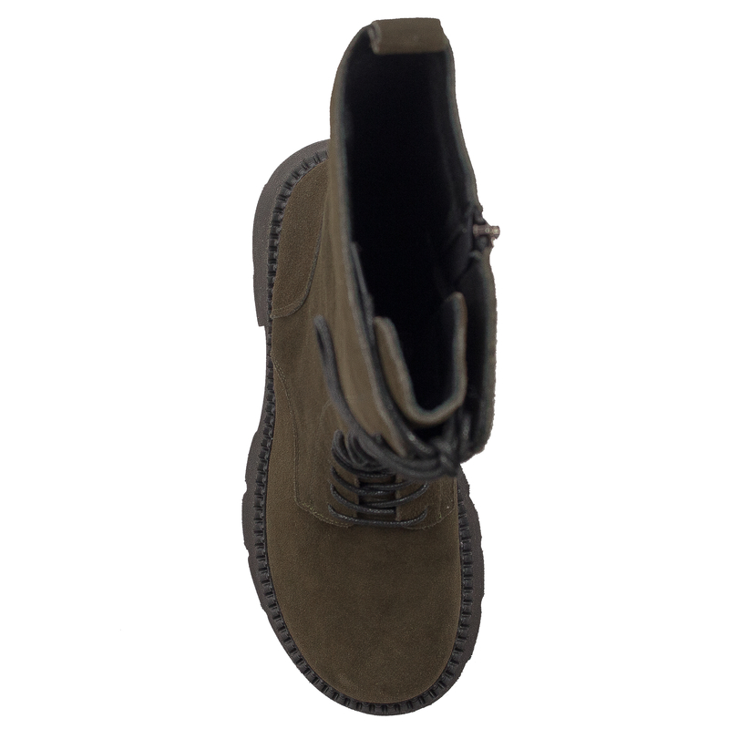 T.Sokolski Kozaki Damskie Khaki Skórzane GS Z23-197
