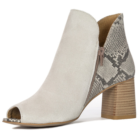 Maciejka Grey Women's Velor Boots