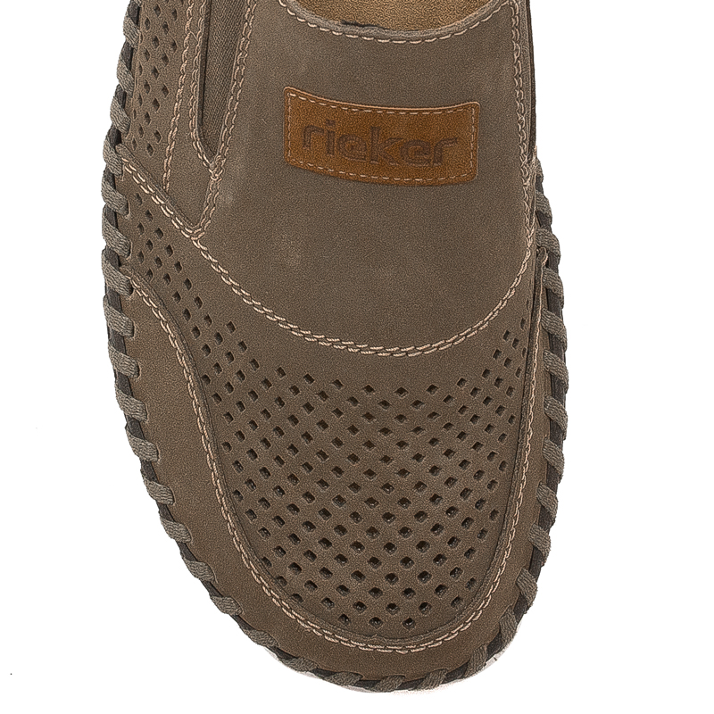 Rieker Men's Beige Slip-on Low Shoes