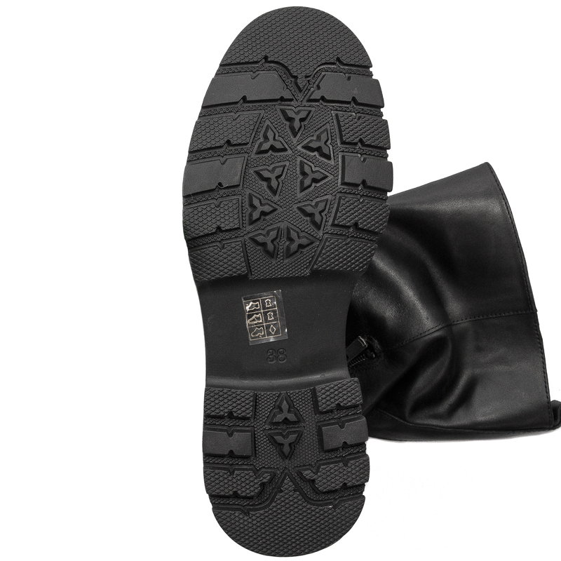 Boccato Women's warm leather boots black
