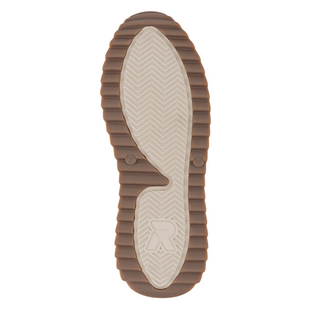 Rieker Sneakersy Wysokie Damskie Na Platformie Beżowe W3871-60-BEIGE