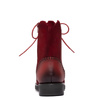 Maciejka Leather Lace-Up Ankle Boots Flat Heel Red A7155-08/00-7