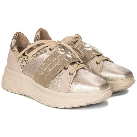 Maciejka 04448-25-00-5 Gold+Beige Flat Shoes