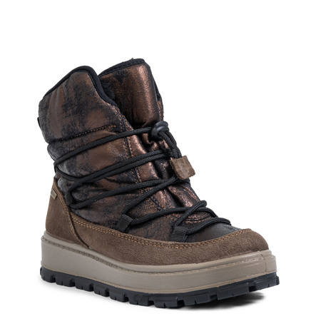 Primigi Insulated Girls’ Boots With Elastic Laces Brown-Gold 8879822