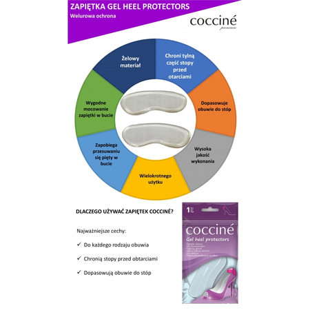 Coccine Gel Heel Protectors S/M Small 665-90-04C