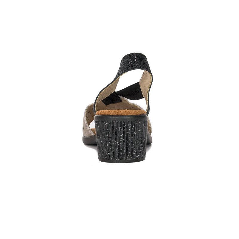 Filippo DS2308-21 BK GO Black Gold Sandals