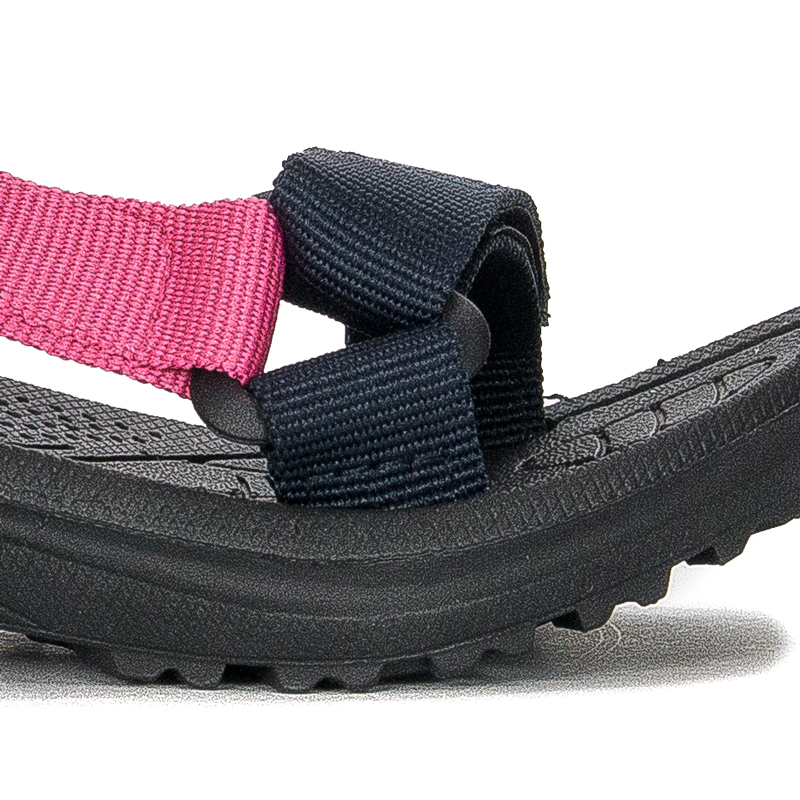 Lee Cooper Sandały dziecięce dziewczęce na rzep Fushia Fuksja