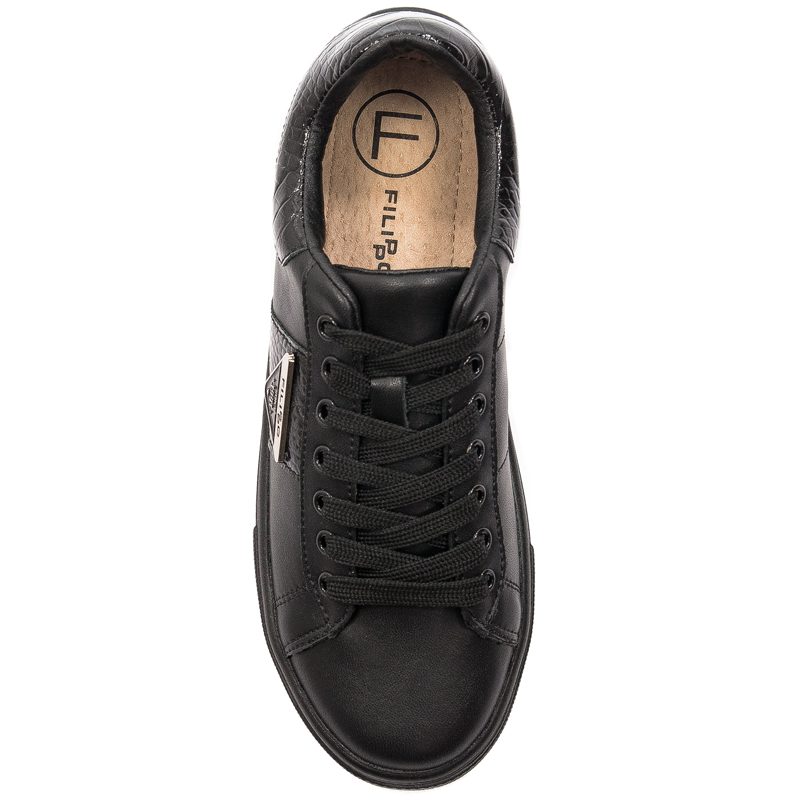 Filippo DP4707/23 BK Black women's Platform Low Shoes