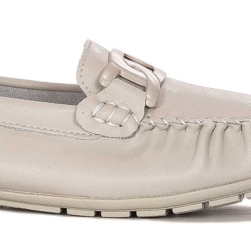 Filippo Women's Moccasins Leather Gray