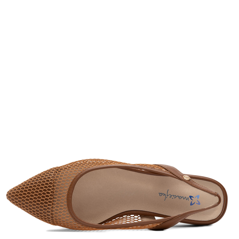 Maciejka Mesh Slingback Flats Pointed Toe Brown K7525-29/00-1