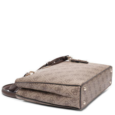 Guess Elegancka Torebka Kuferek Na Ramię I Do Ręki Beżowa HWBG9672050-LATTE