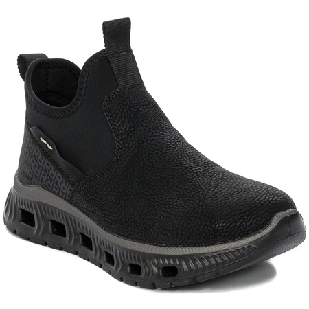 Rieker Platform Black Low Shoes M6053-00