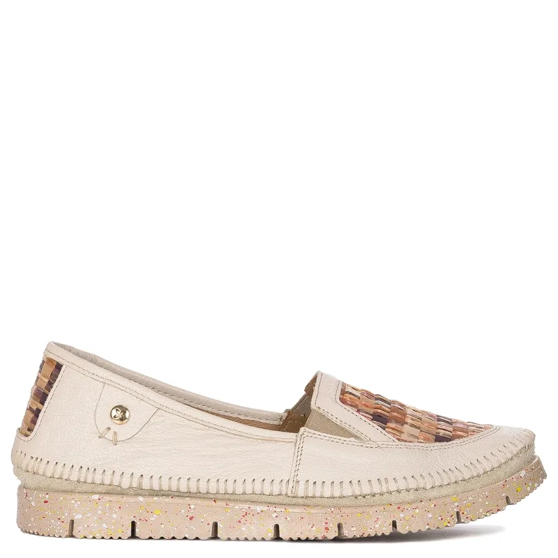 Maciejka Women's Leather Shoes Beige