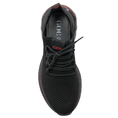 GOE Sneakersy męskie na platformie Black czarne