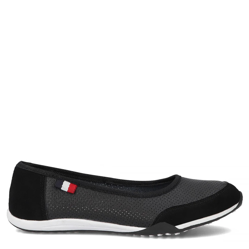 Filippo Leather Openwork Shoes Black 17702