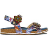 Laura Vita Women's Leather Sandals Blue