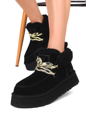 W Funkarra Cabin Cuff Black UGG 1143954 BLK