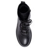 Boccato Women's Leather Lace-Up Ankle Boots Insulated Black 342-60-R014