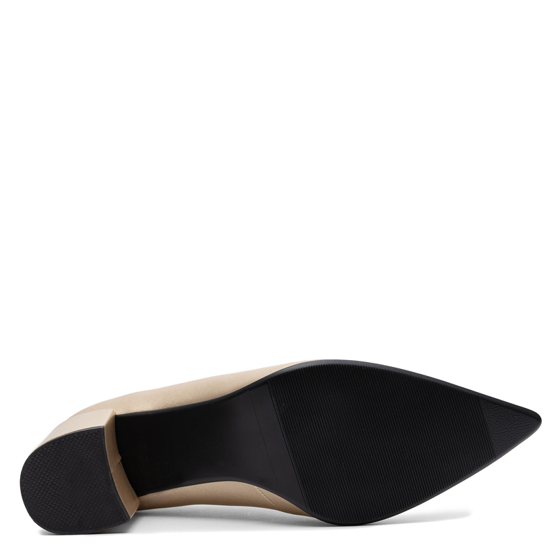 Maciejka Leather Asymmetric Heeled Pumps Pointed Toe Gold K7469-26/00-1