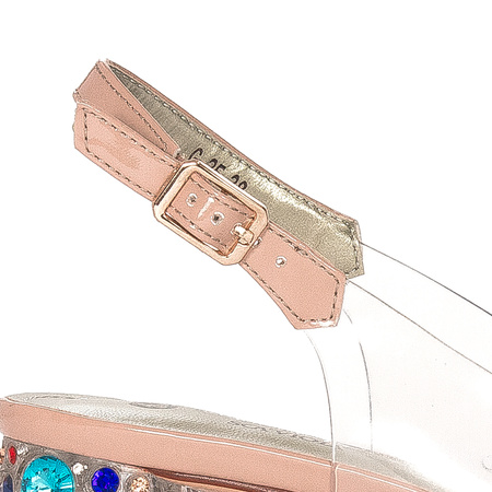 Sca'viola Women's Sandals On A High Heel Nude