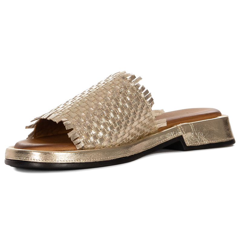 Artiker Women's Leather Sandals Gold
