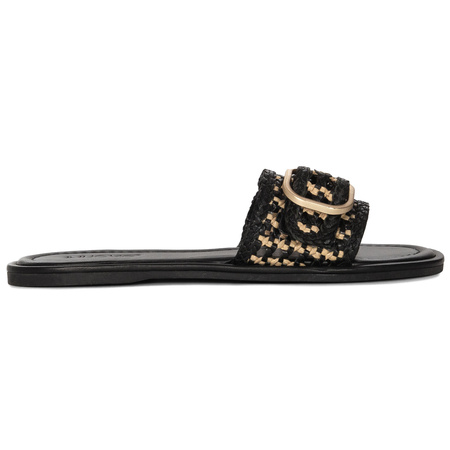 Inuovo Women's Leather Flip-Flops Black